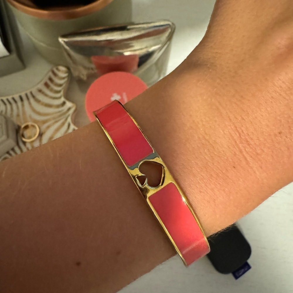 Kate Spade Logo Hot Pink Bangle